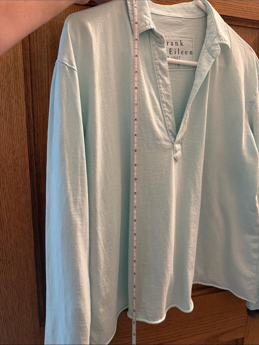 Frank & Eileen Patrick Popover Henley in Mineral Wash - Picture 8 of 9